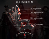 Thumbnail for Gaming Chair - Gaming Chair with Foot Rest RGB Light