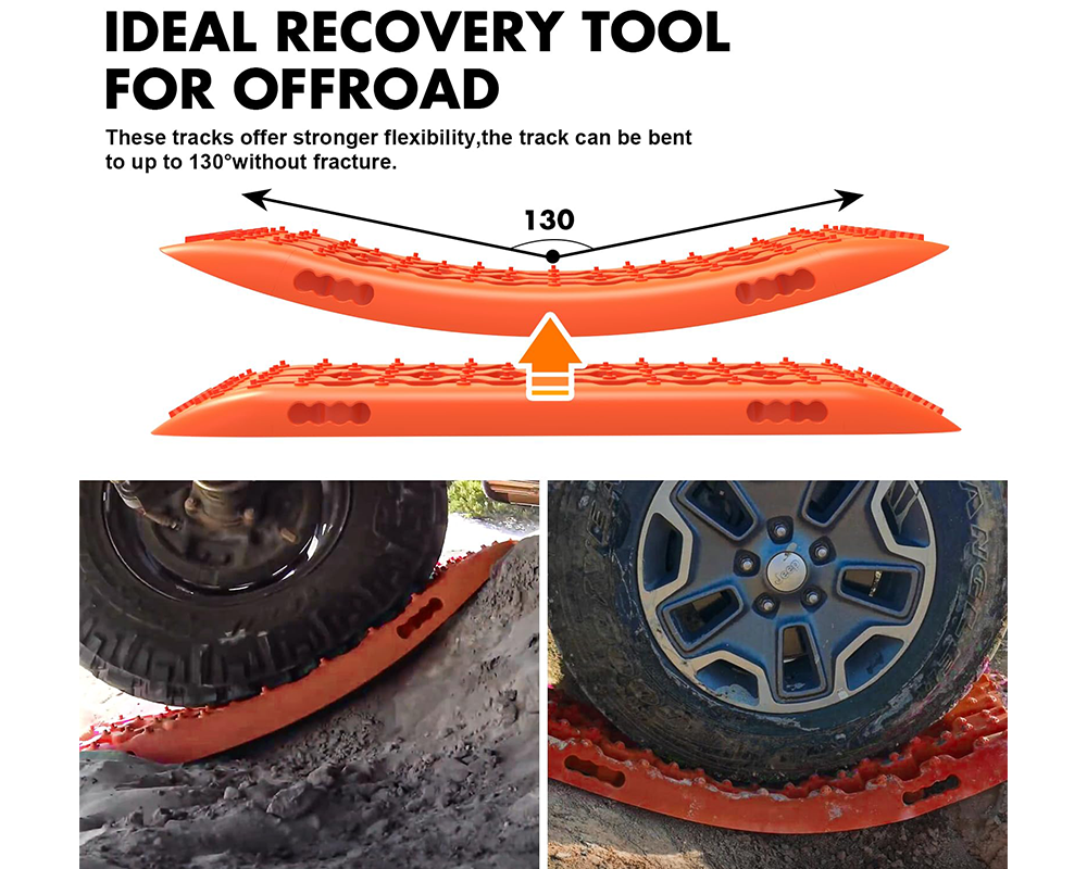 Recovery tracks used on sandy off-road terrain