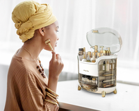 Thumbnail for Makeup Case Makeup Box Dustproof Cosmetic Storage Box Organizer