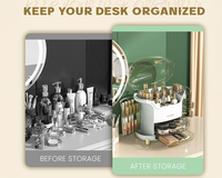 Thumbnail for Makeup Case Makeup Box Dustproof Cosmetic Storage Box Organizer