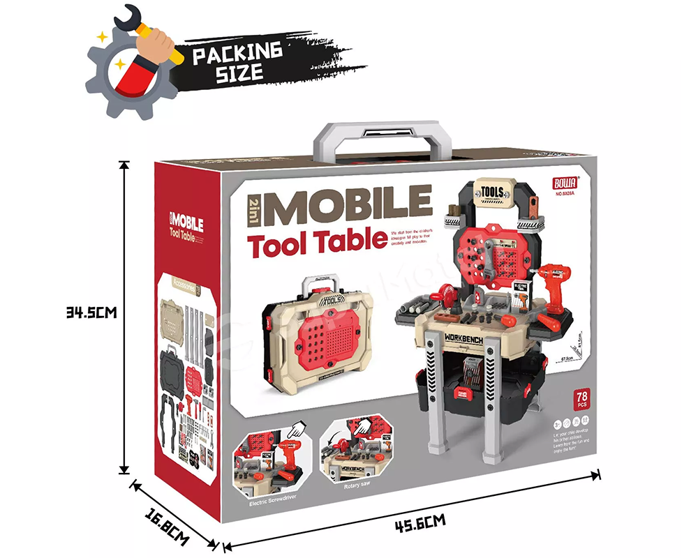 Kids Work Bench Construction Tool Toys Set