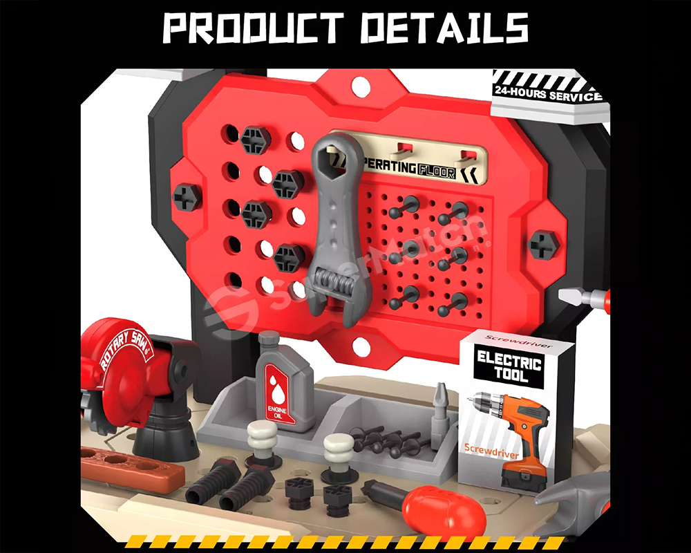 Kids Work Bench Construction Tool Toys Set