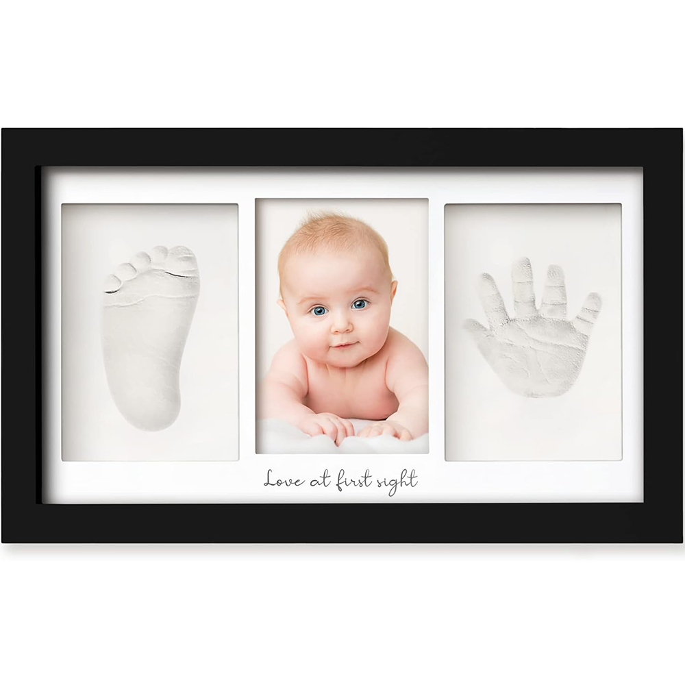 Baby footprint and handprint kit with tools