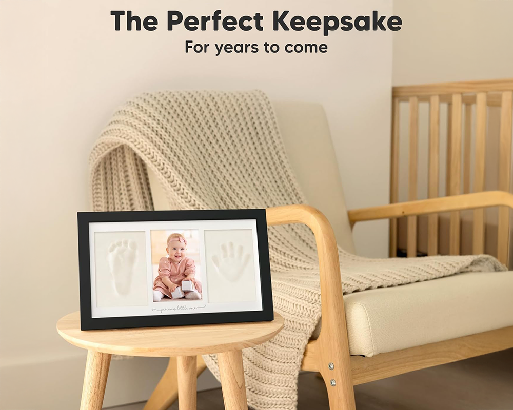 Baby Footprint & Handprint Keepsake Frame – NZ DIY Clay Kit