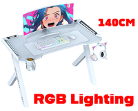Thumbnail for Gaming Desk with RGB LED Lights