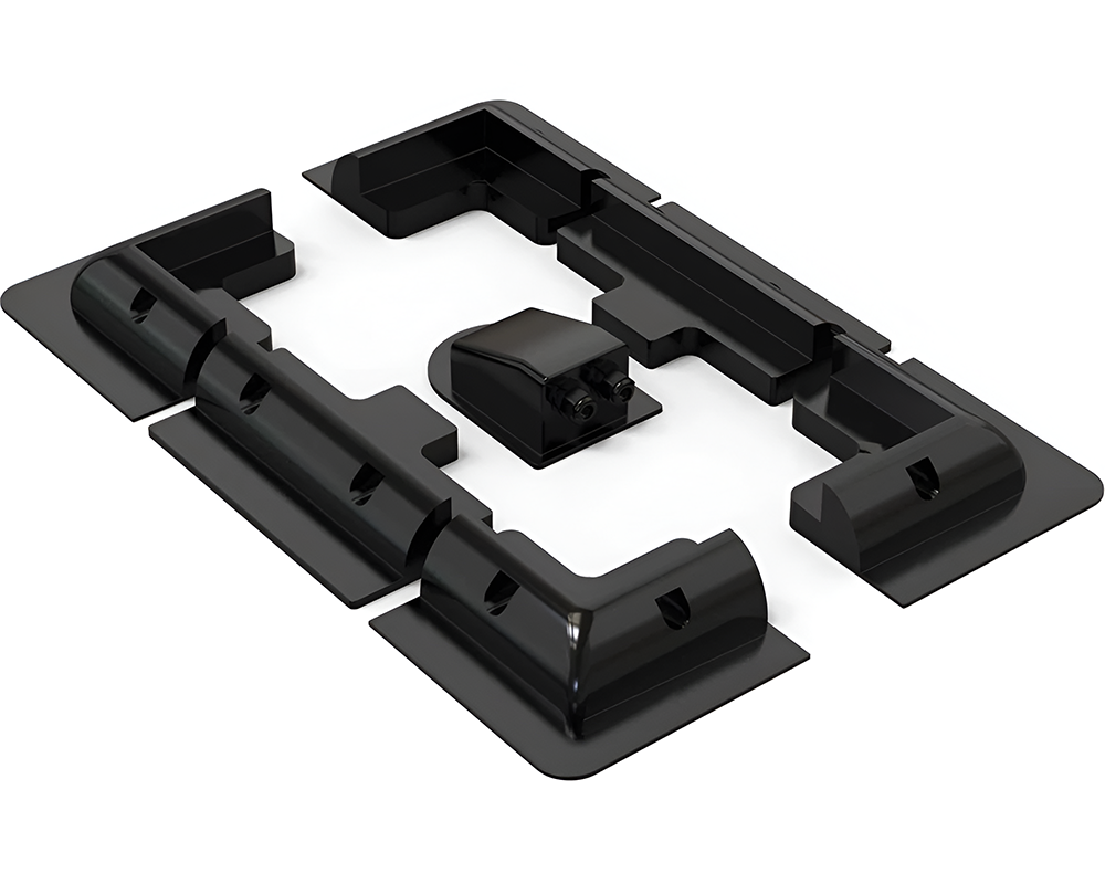 Solar panel mounting kit ready for DIY installation