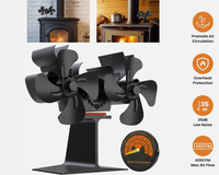 Thumbnail for Stove Fan Heat Powered Stove Fan