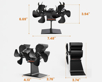 Thumbnail for Stove Fan Heat Powered Stove Fan