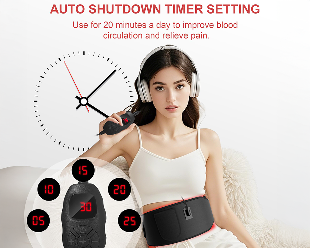 5 Light Levels Infrared Light Heat Therapy Belt Wrap