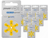 Thumbnail for Power one P10 Hearing Aid Batteries 60 Pack