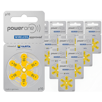 Thumbnail for Power one P10 Hearing Aid Batteries 60 Pack