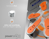 Thumbnail for Power One P13 Hearing Aid Battery – 60 PCS