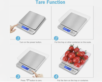 Thumbnail for Digital Scales Digital Kitchen Scale Toprime 500g 0.01g High Precision
