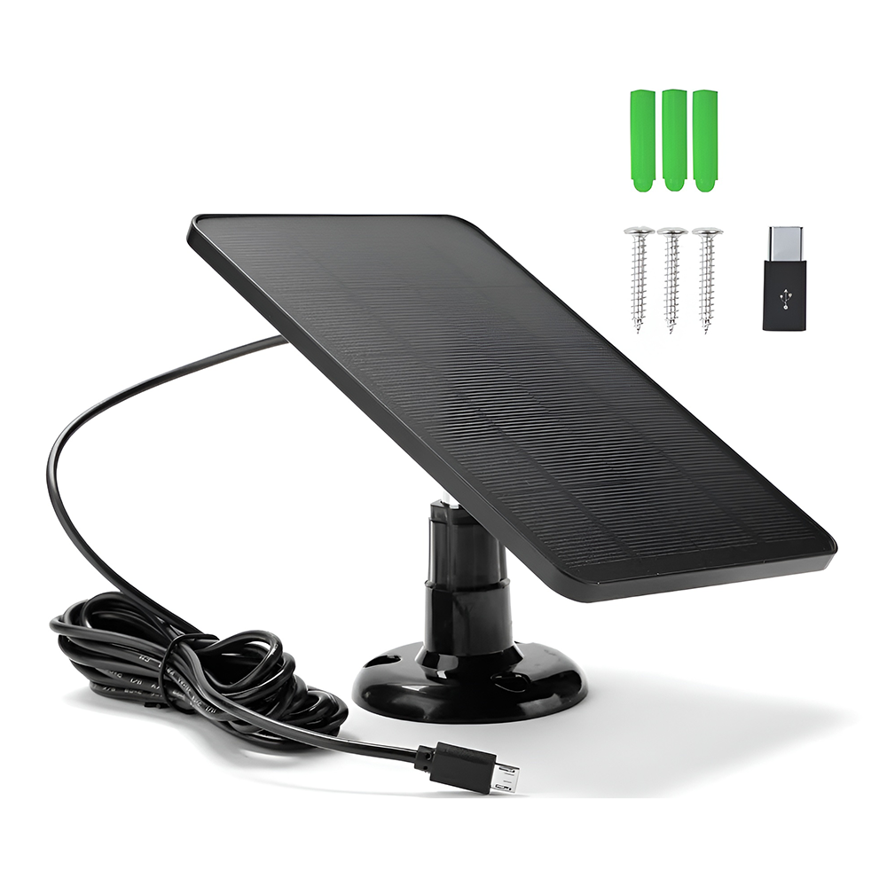 Solar Panel for CCTV Security Camera Eufy Arlo Wyze Swann Reolink Ring Blink