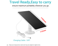 Thumbnail for Solar Panel for CCTV Security Camera Eufy Arlo Wyze Swann Reolink Ring Blink