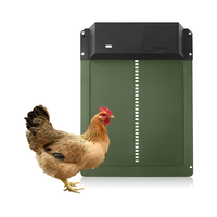 Thumbnail for Weatherproof chicken coop door opener protecting poultry