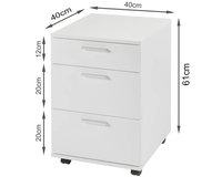 Thumbnail for Office Filing Cabinet with Wheels File Organiser