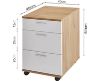 Thumbnail for Office Filing Cabinet with Wheels File Organizer