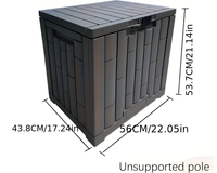 Thumbnail for Gardeon Outdoor Storage Box Container Lockable Indoor Garden Toy Tool Shed Grey
