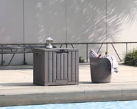 Thumbnail for Gardeon Outdoor Storage Box Container Lockable Indoor Garden Toy Tool Shed Grey