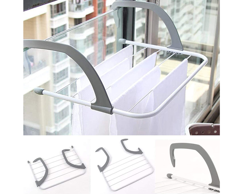 6PK Airer 6 Rails Door Hanging Laundry Dry Rack Clothes Hanger Stand