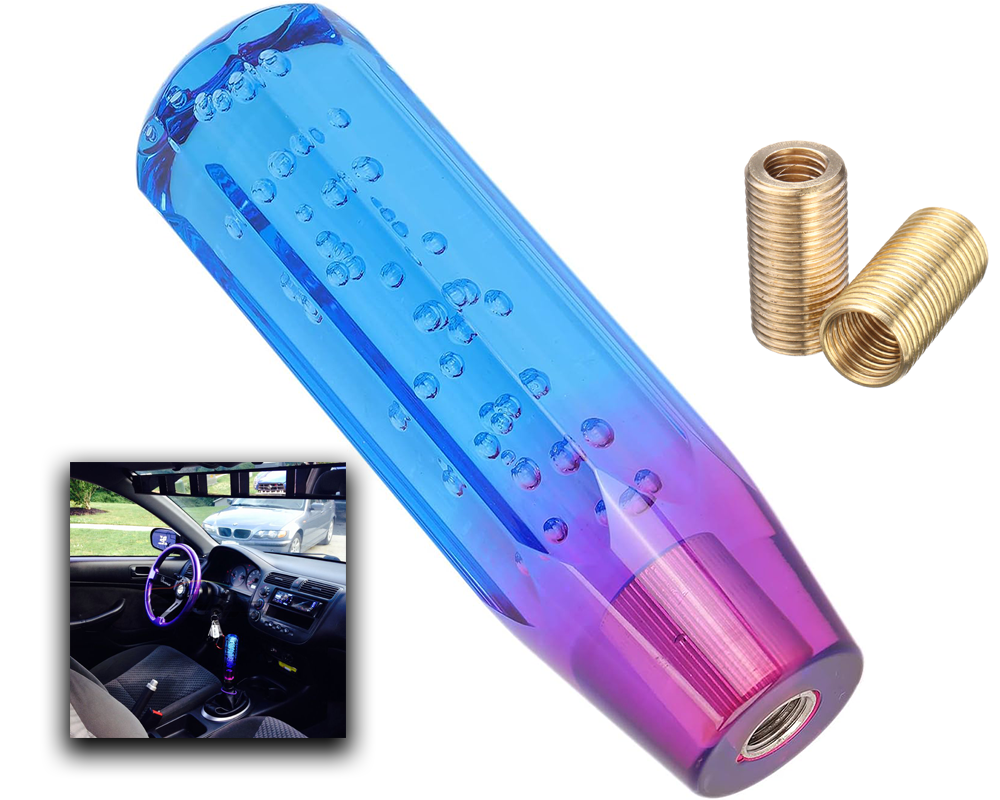 Shift knob laser-cut acrylic material