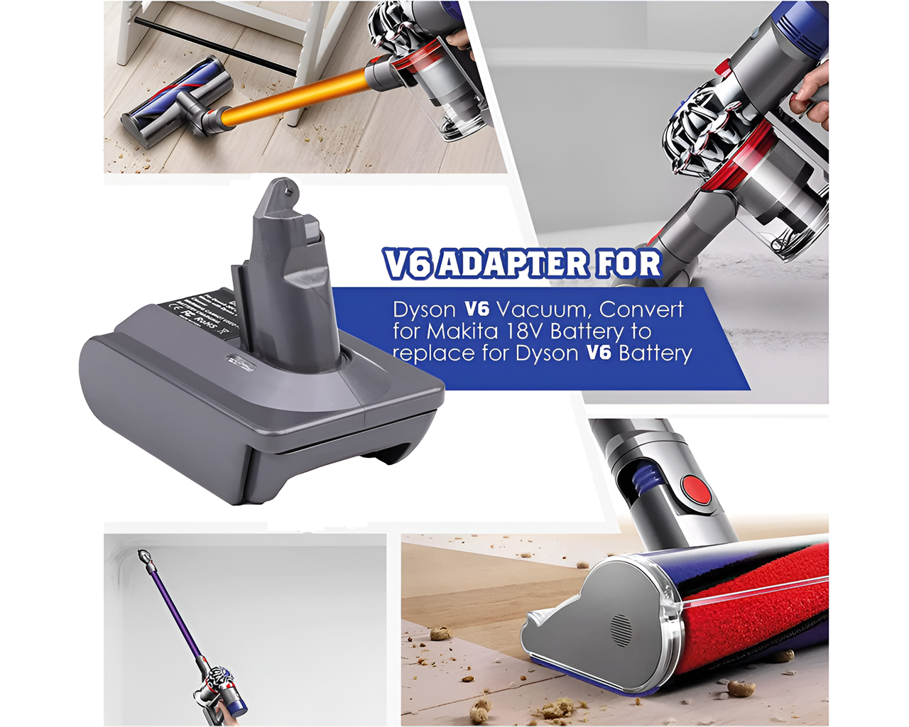 Adapter for Dyson V6 Battery