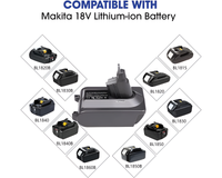 Thumbnail for Adapter for Dyson V6 Battery Makita Adapter for Dyson V6 Battery 18V Clip-On