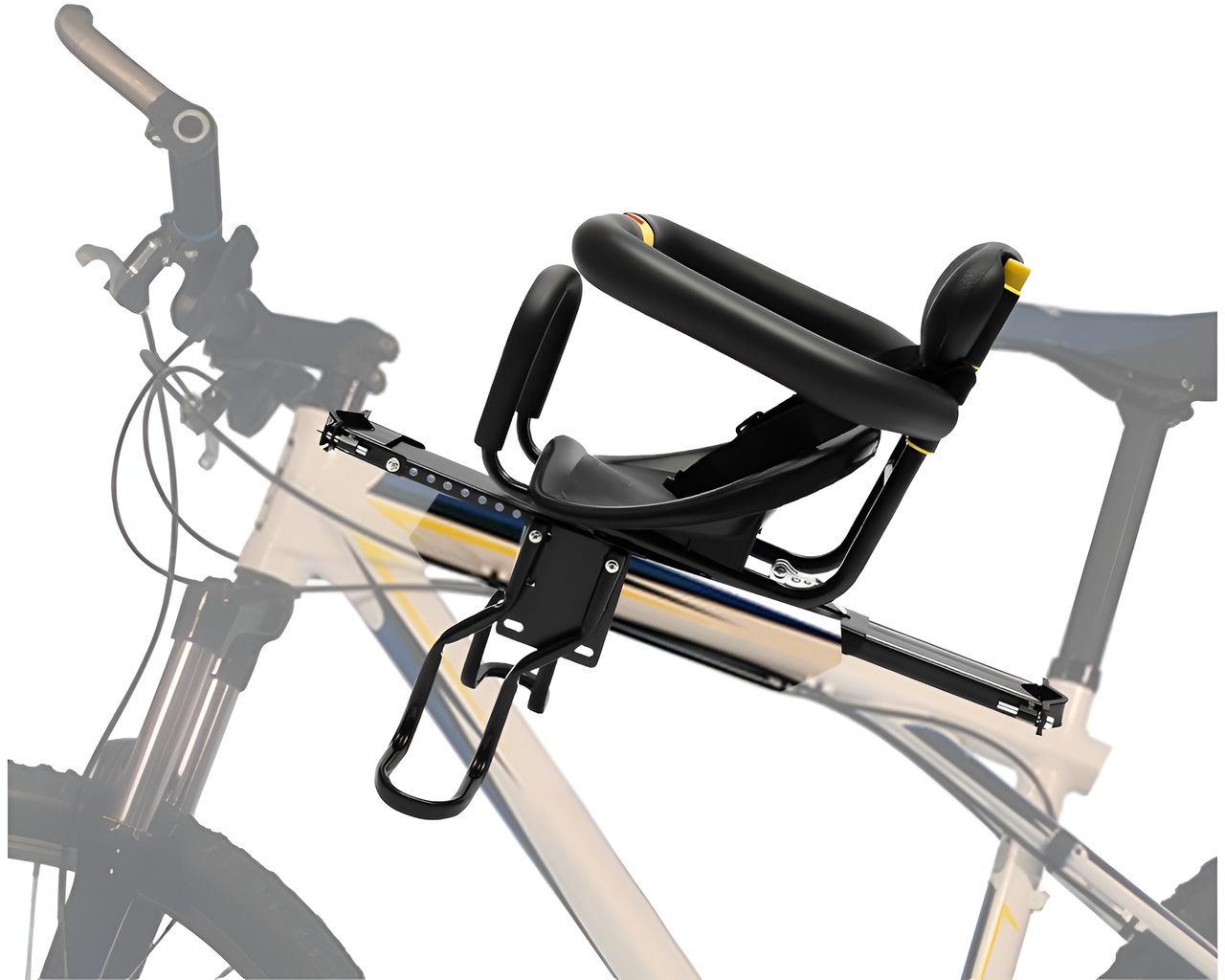 Bike seat with cushioned backrest