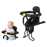 Thumbnail for Front mounted kids bike seat black