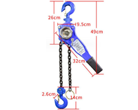 Thumbnail for Chain Hoist Lever Block Chain Hoist 0.75 Ton 1.5m Lifter