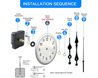 Thumbnail for Wall Clock Quartz Movement Mechanism Repair Tools Kit