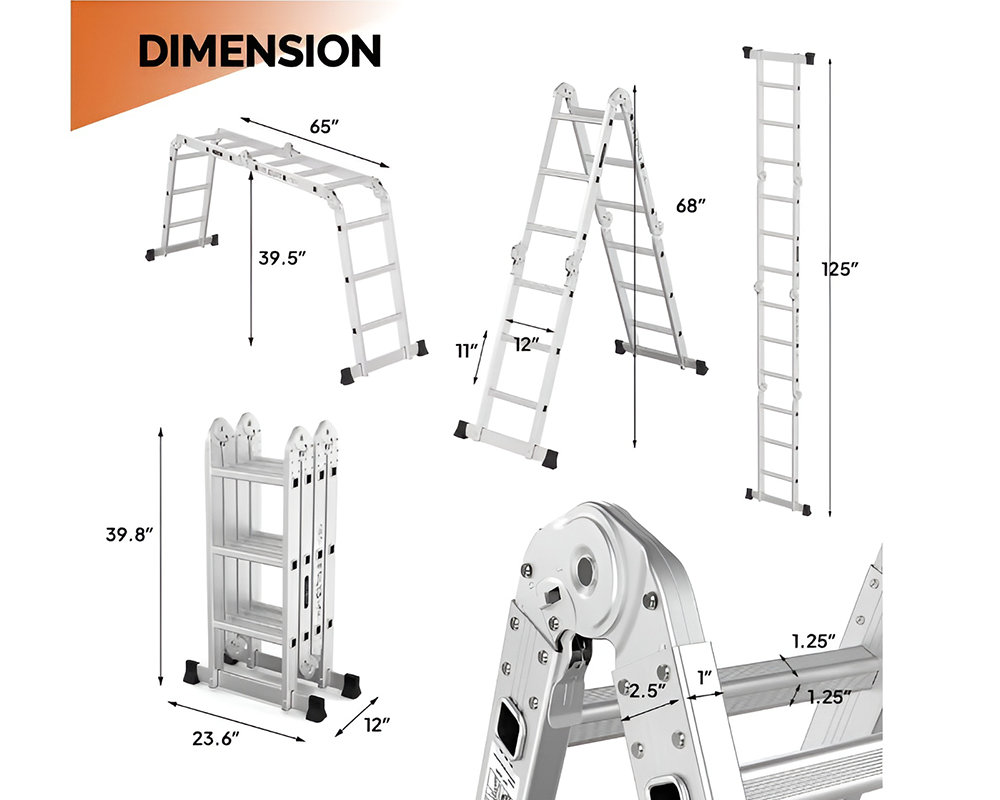 portable folding ladder