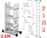 Thumbnail for Telescopic ladder Extension Ladder 3.6M