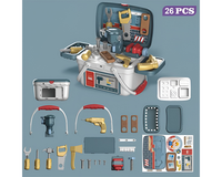 Thumbnail for Carpenter Toy Tool Set 26pcs Carpenter Toy Tool Set with Mini Workbench for Kids