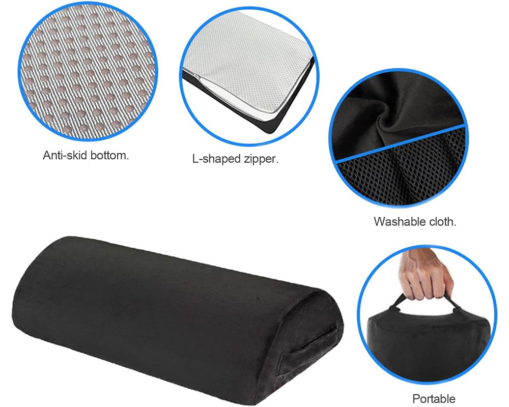 High Density Foam Foot Rest - Black