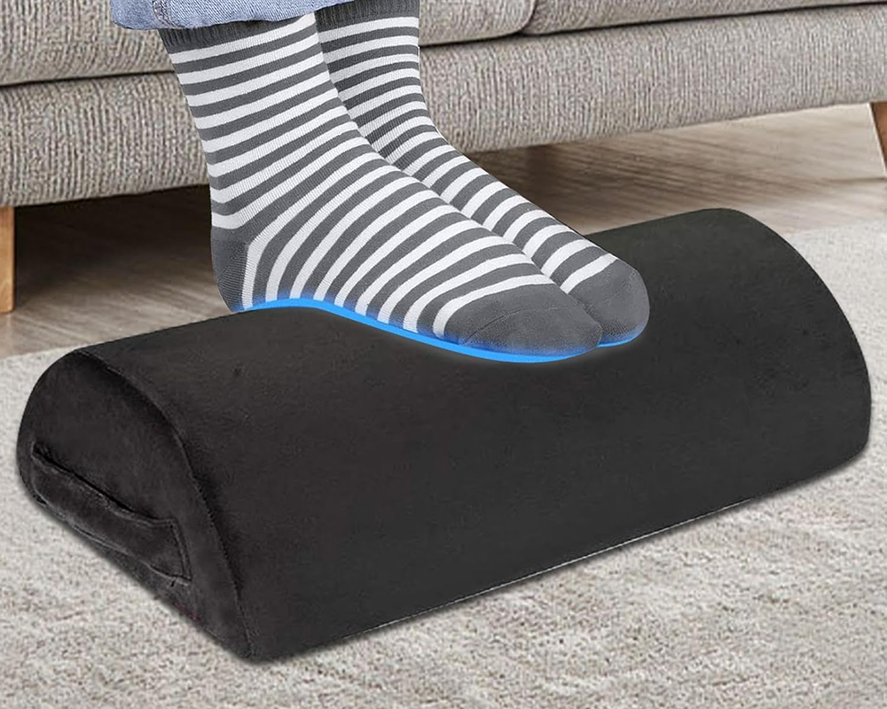 High Density Foam Foot Rest - Black
