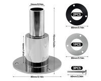 Thumbnail for Thru Hull Exhaust Skin Fitting Tube Pipe Air-Diesel Heater