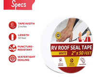 Thumbnail for Roll of RV sealant tape on wooden surface