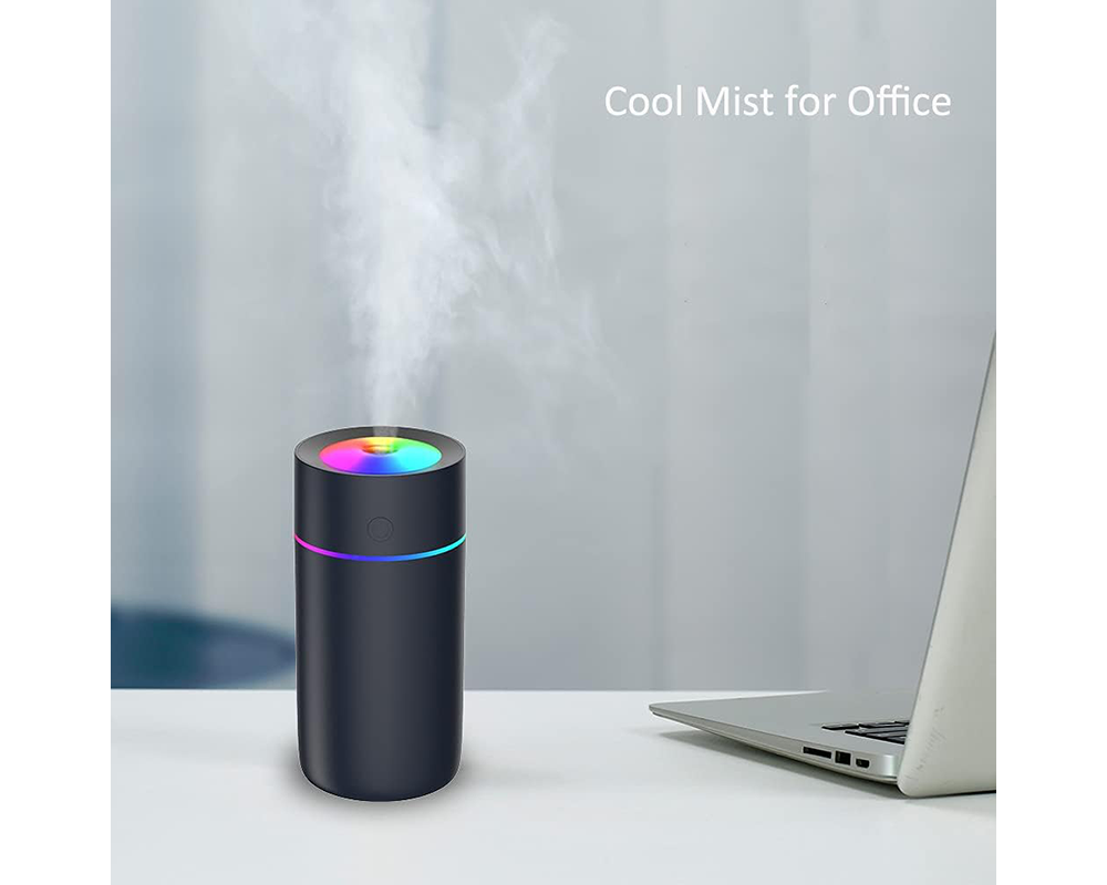Mini Humidifier 320ml USB Portable Cool Mist Air Diffuser with Night Light Auto Shut-Off
