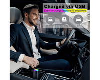 Thumbnail for Mini Humidifier 320ml USB Portable Cool Mist Air Diffuser with Night Light Auto Shut-Off