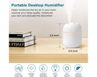 Thumbnail for Small Humidifier 220ml USB Portable Air Humidifier with Night Light 2 Mist Modes