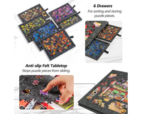 Thumbnail for Puzzle Table Craft Board Game Table Jigsaw Game Table