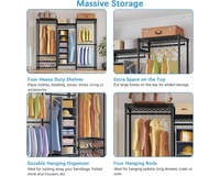 Thumbnail for Portable Clothes Rack Wardrobe Organizer