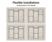 Thumbnail for Easy assembly clothes rack