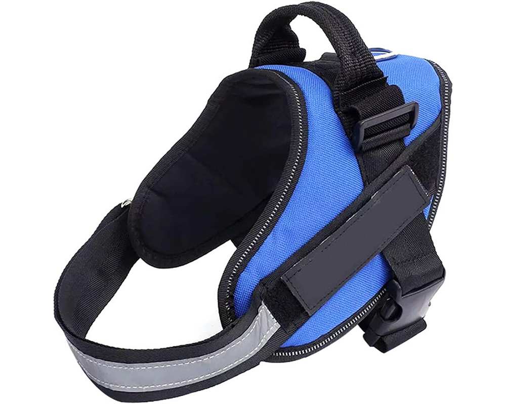 No pull dog harness with strong nylon handle grip