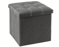 Thumbnail for Storage ottoman bench with modern square design