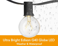 Thumbnail for Solar Powered Festoon String Lights 15m with 50 Bulbs