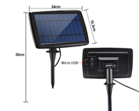 Thumbnail for Solar Powered Festoon String Lights 15m with 50 Bulbs