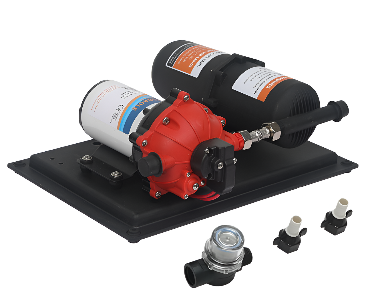 Water Pressure System 60PSI 24V 20.8LPM High Flow Pump System with Accumulator Tank